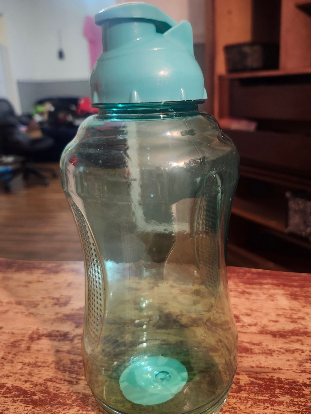 Aqua Plastic Sports Water Bottle with Flip Cap